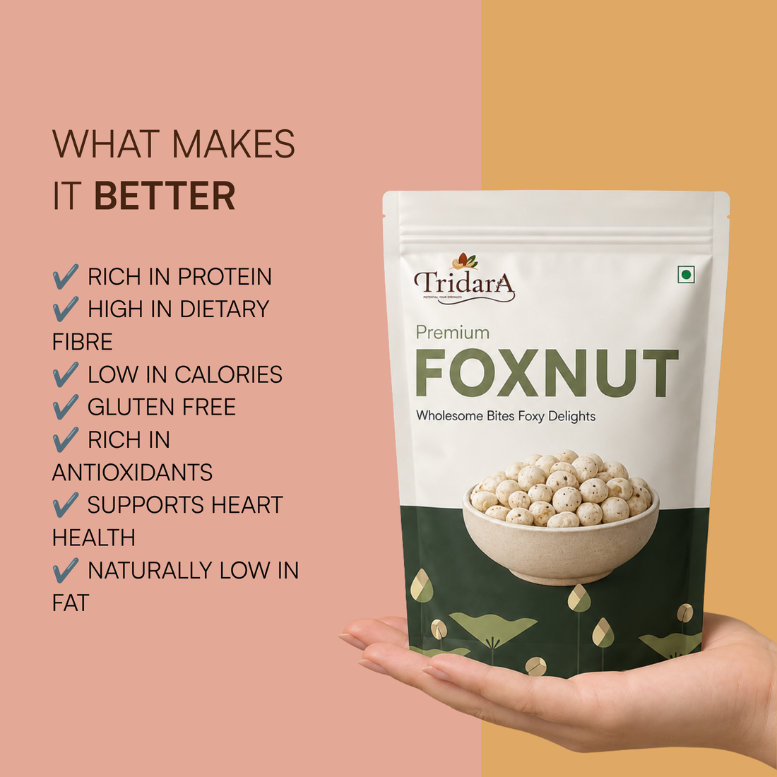 Tridara Premium Phool Makhana | Roasted Fox Nuts