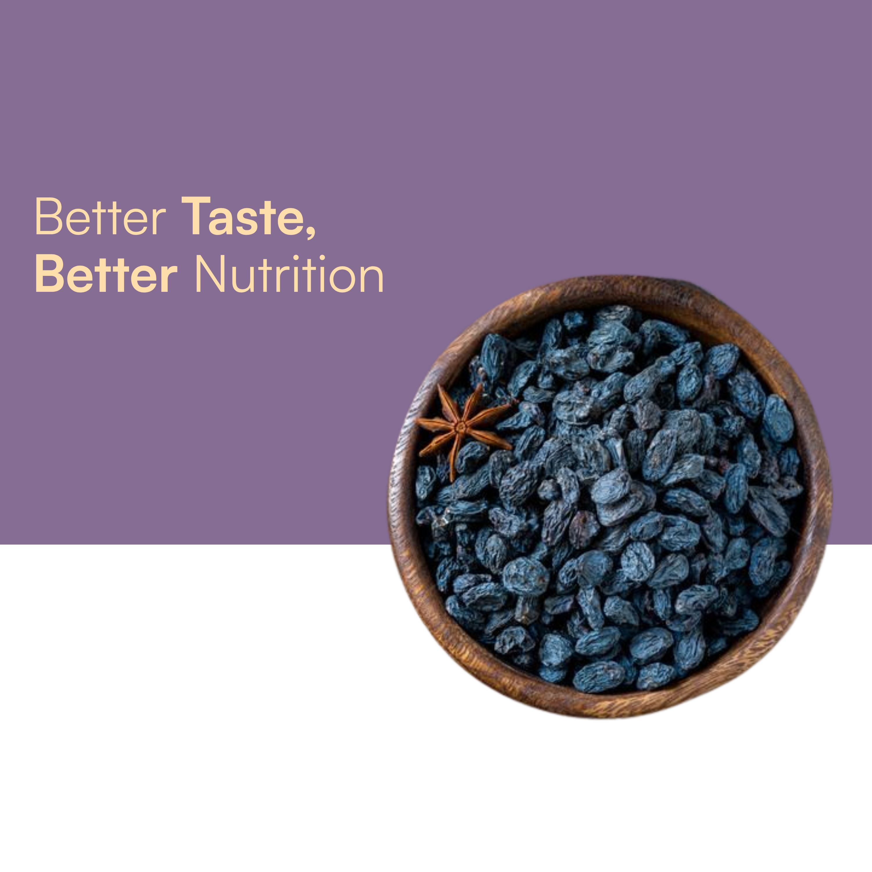 Tridara Premium Black Long Raisins | Naturally Sweet Black Kishmish