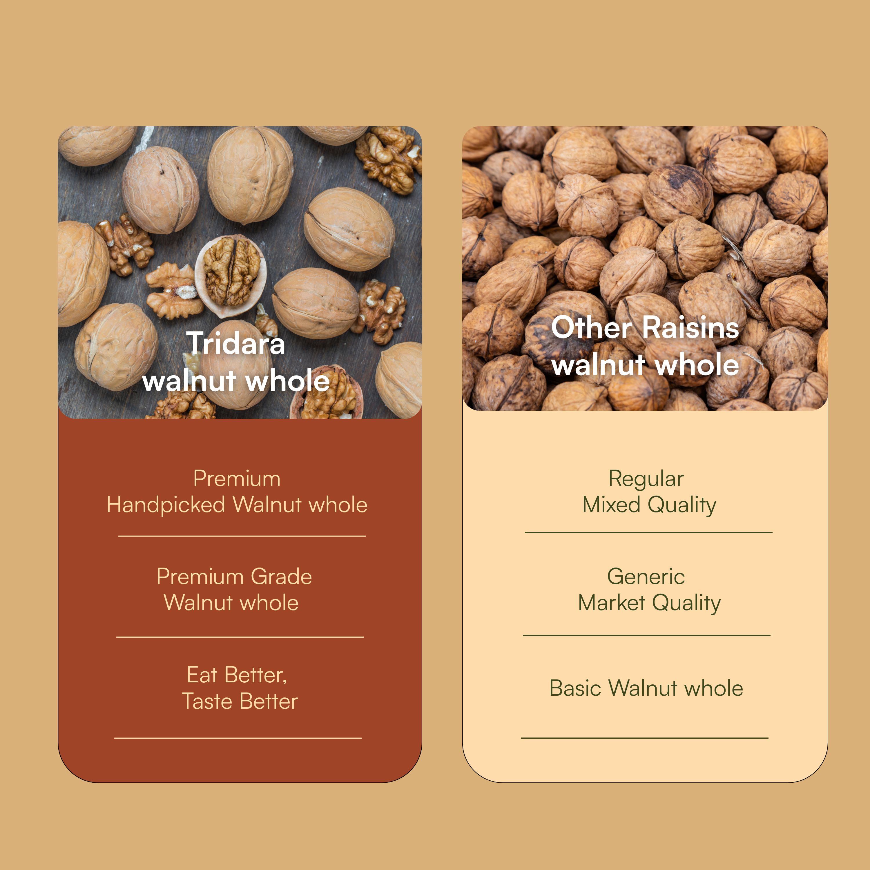 Tridara Premium Whole Walnuts | Premium In-Shell Akhrot