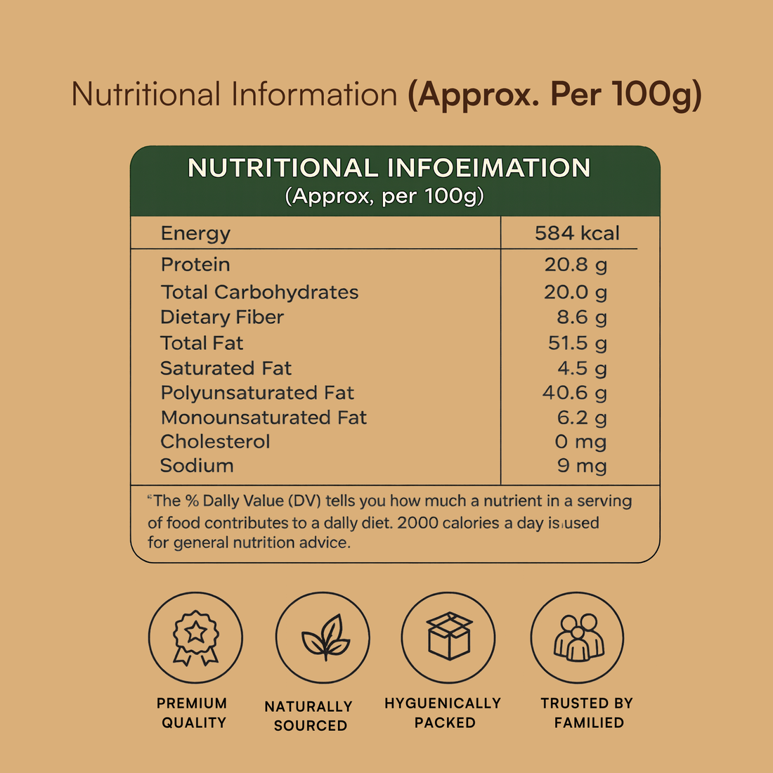 Tridara Premium Hulled Sunflower Seeds | Natural Sunflower Kernels