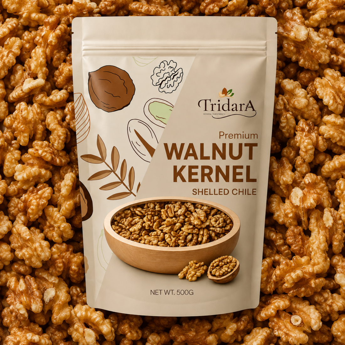 Tridara Premium Walnut Kernels | Premium Shelled Akhrot Giri