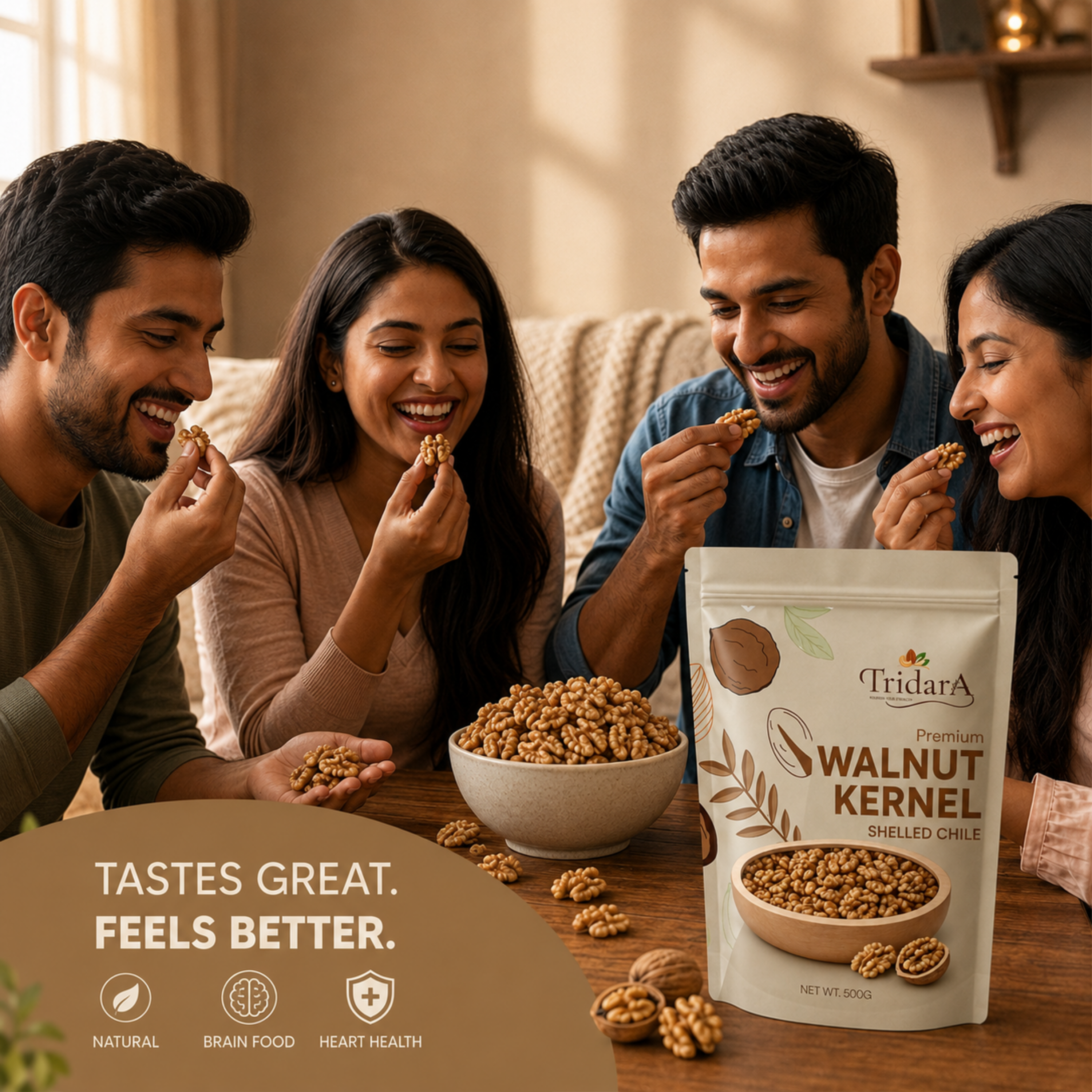 Tridara Premium Walnut Kernels | Premium Shelled Akhrot Giri