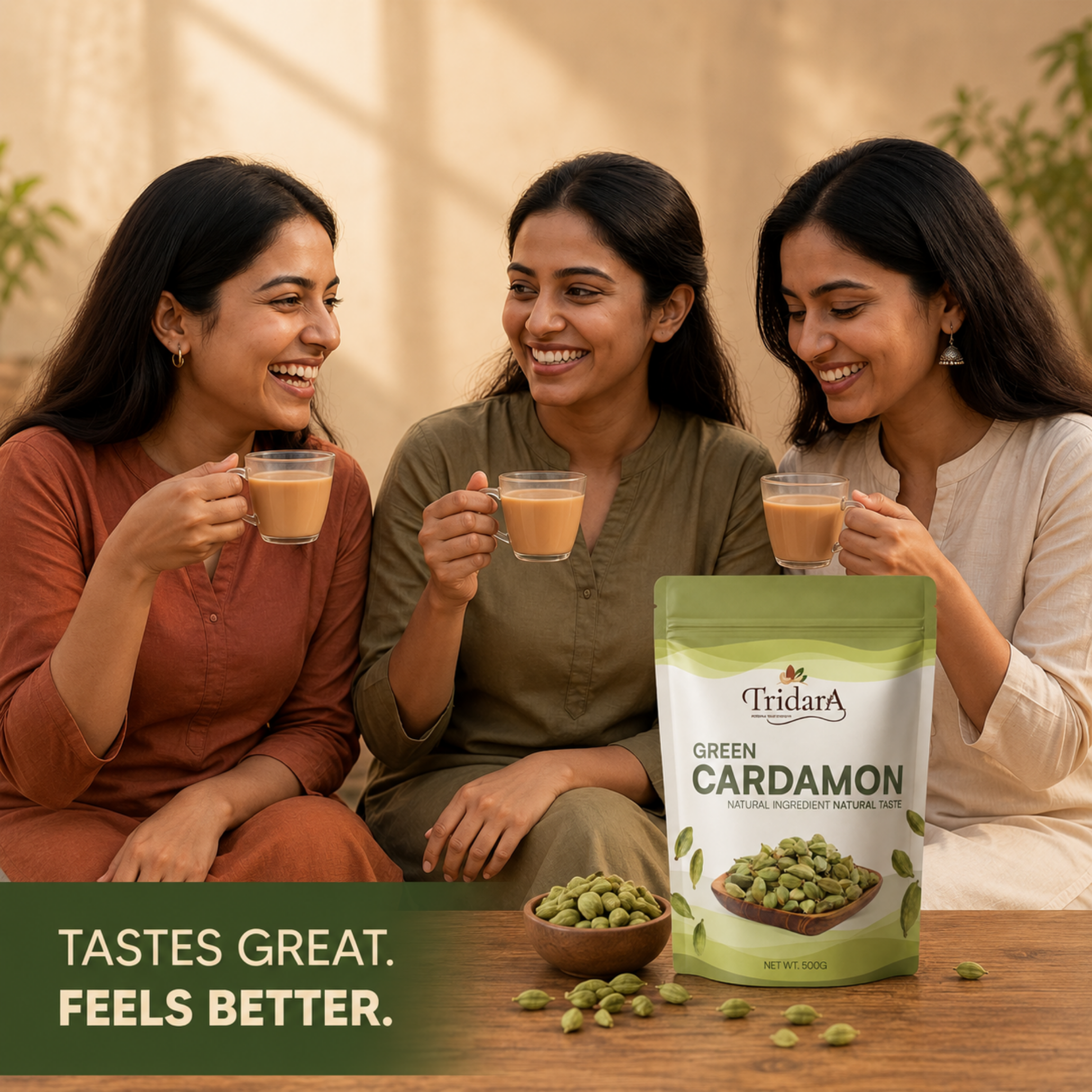 Tridara Premium Green Cardamom 7mm | Premium Hari Elaichi