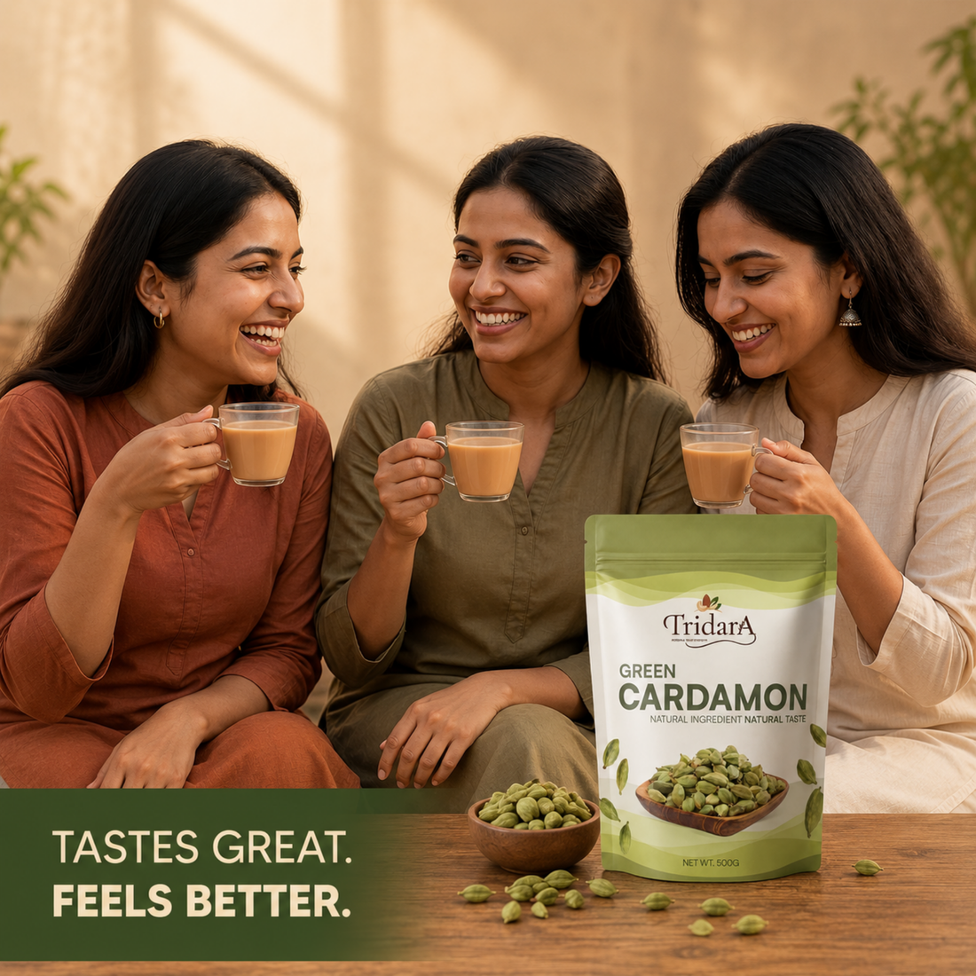 Tridara Premium Green Cardamom 7mm | Premium Hari Elaichi