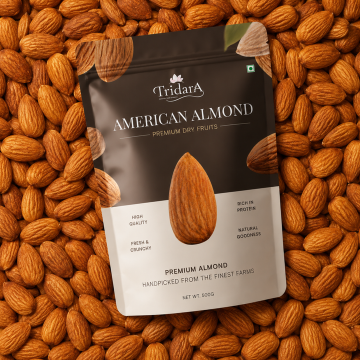 Tridara Premium American Almonds | California Natural Badam