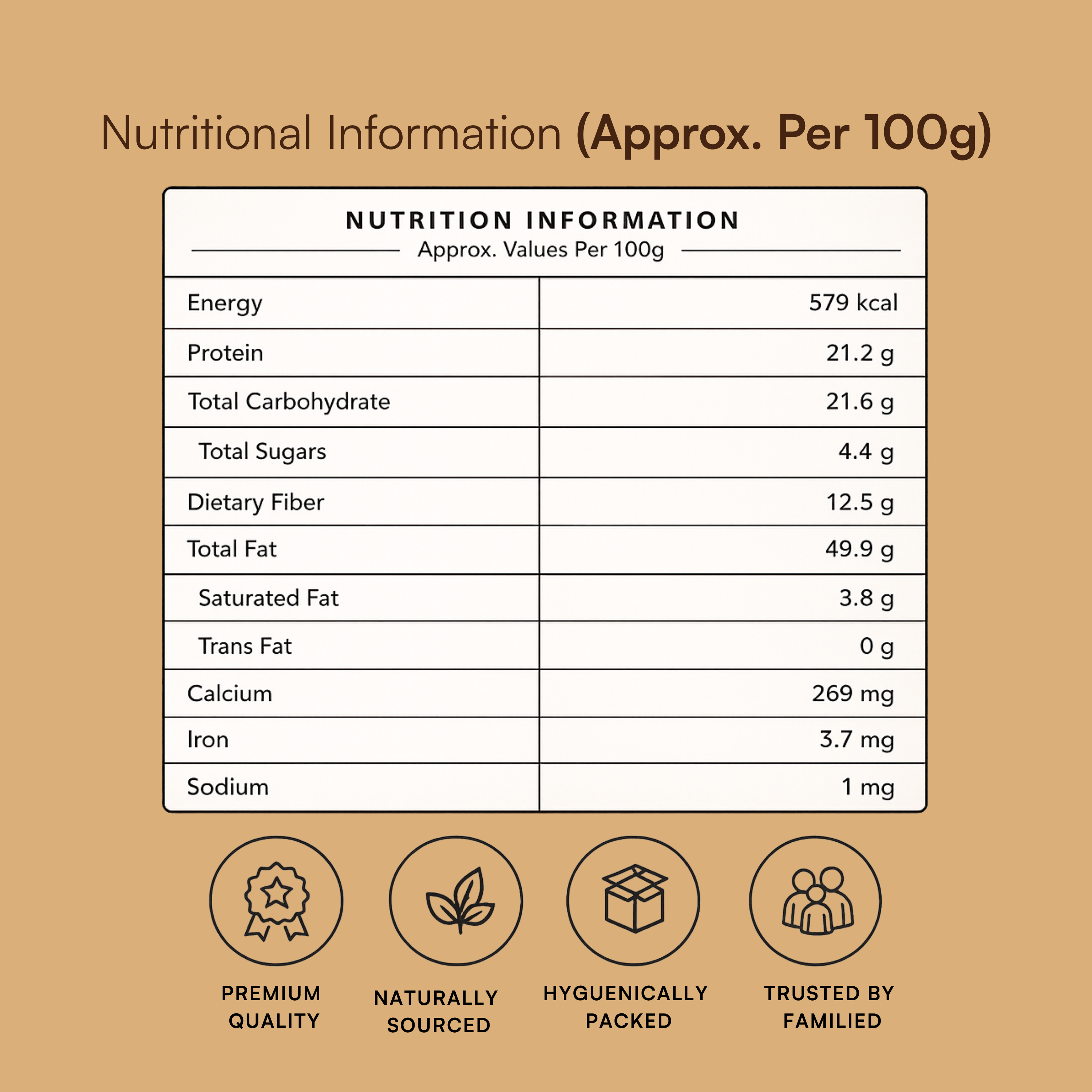 Tridara Premium American Almonds | California Natural Badam