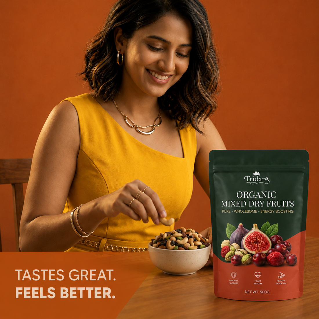 Tridara Premium Morning Breakfast Mix | Healthy Dry Fruits & Seeds Mix
