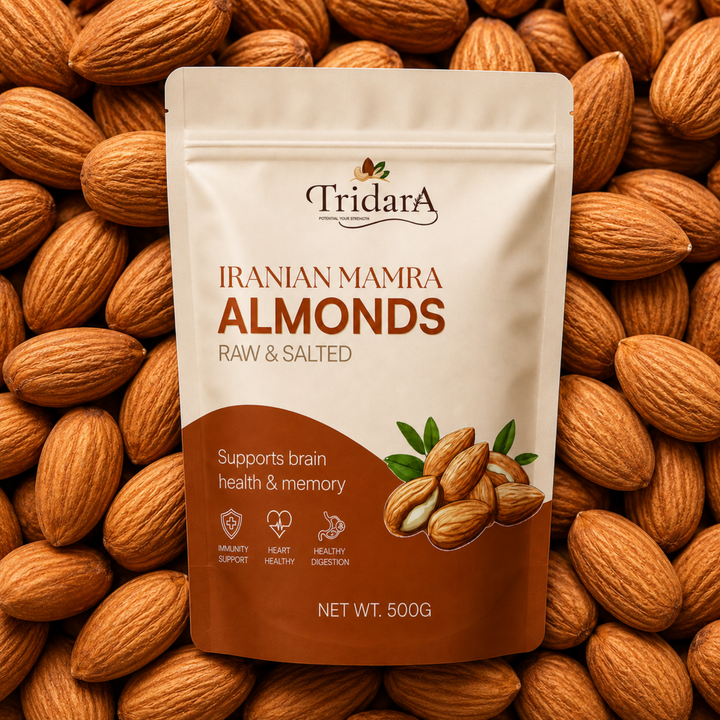 Tridara Premium Iranian Mamra Almonds | Authentic Iranian Mamra Badam