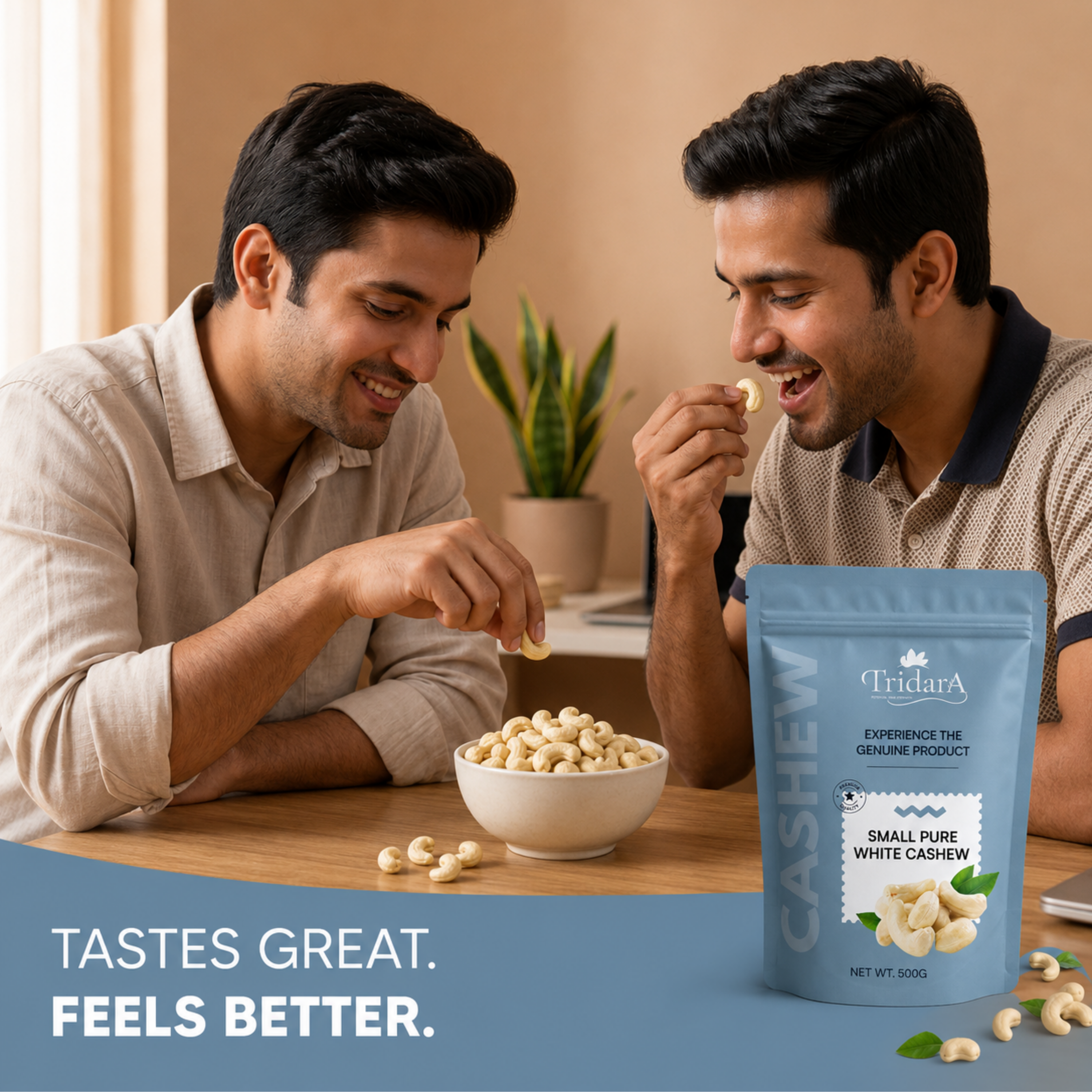 Tridara Premium Cashew W320 | Whole Premium Cashew Kernels