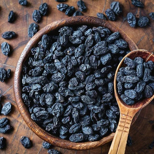 Tridara Premium Black Long Raisins | Naturally Sweet Black Kishmish